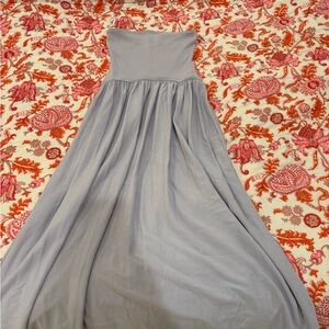SOLID & STRIPED Lilac Strapless Dress